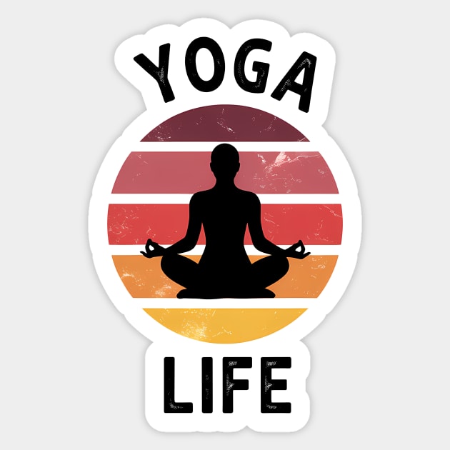 Yoga Life Quote Sticker by Rachel's Store 6